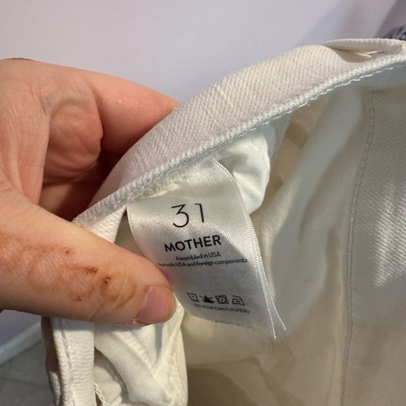 Mother the insider crop step Frey in white - Picture 4 of 6